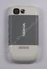 Akkufachdeckel  Original Nokia 5200 grau Batteriefachdeckel E-Cover incl. Kamerascheibe und Akkufachverschlu�, Feder zur Befestigung des Deckels am Ger�t