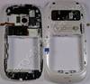 B-Cover weiss, Unterschale Nokia C7-00s Oro original white Geh�usetr�ger mit Kamerascheibe, Blitz LED Simkartenleser, Freisprechlautsprecher, Antenne, Seitentaste f�r Ein/Aus ( Powerkey ) Lautst�rketasten, Kamerataste, USB-Abdeckung, Sperrknopf