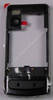 Geh�userahmen schwarz silber Original Nokia 6500 Slide D-Cover Mittelgeh�use incl. Ladebuchse, Blitzlichtplatine, Akkufachverriegelung Kameraglas, Kamerascheibe, Unterschale, black silver