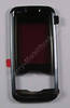 Oberschale gunmetal (red blue) original Nokia 7610 Supernova A-Cover mit Displayscheibe f�r rote und blaue Ger�te Version, Displayglas