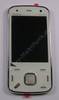Oberschale weiss Nokia N86 original A-Cover white mit Displayscheibe, Tastaturplatine Men�tasten, Lautsprecher, Men�tastenmatte
