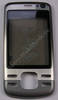 Oberschale silber Nokia 6600i slide original A-Cover silver incl. Displayscheibe