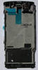 Oberschale grau Nokia X3-02 original A-Cover Rahmen, Unterteil vom Frontcover dark metal mit Lautsprecher und Headsetanschlu�, PHF-Konnektor