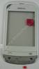 Oberschale weiss Nokia C2-02 original A-Cover white mit Displayscheibe, Touchpanel, Touchscreen