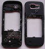 Unterschale schwarz Nokia 2630 original R�ckenschale, Geh�userahmen incl. Simkartenhalter, Kamerascheibe, Vibrationsmotor, Fototaste, Ausl�sertaste