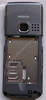 Unterschale grau Nokia 6300i original, B-Cover Geh�usetr�ger incl. Lade-Konnektor, Mikrofon, Simkartenhalten, Infrarotfenster