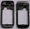 Unterschale grau Nokia E71 original B-Cover, Mittelrahmen, Mittelcover incl. Konnektor Headset, Ladekonnektor, Ladeanschlu�, Kamerascheibe, Kameralinse, Freisprechlautsprecher, Einschalttaste, Verriegelung Akkufachdeckel