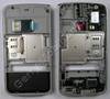 Unterschale Titanium Nokia N96 original B-Cover Geh�userahmen incl. Konnektoren, Freisprechlautsprecher, Tasten, Kamerascheibe ( Kameralinse ), Ladebuchse, Mikrofon, Abdeckung Speicherkartenschacht, Lautst�rketaste, Kamerataste, Einschalttasten, Verriegelungstaste (Tastensperre), Headsetbuchse (Headsetkonnektor), interne Antenne