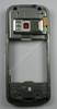 Unterschale, Geh�usetr�ger Nokia N79 original B-Cover incl. Ladebuchse, Headsetbuchse, Freisprechlautsprecher, Antennenmodule, Seitentasten, Kamerascheibe, Abdeckung Speicherkartenschacht, Einschalttaste