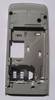 Mittelcover, Geh�userahmen Nokia 3610 fold warm silver mit Ladebuchse und Simkartenhalter