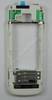 Unterschale wei� Nokia 6730 Classic original Backcover, Geh�userahmen, Mittelcover white