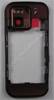 Unterschale garnet alu Nokia N97 Mini Back-Cover, Geh�userahmen mit Kamerascheibe, Kameralinse, Schiebetaste der Tastensperre, Einschalttaste