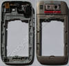 Unterschale topaz brown Nokia E72 original B-Cover braun, Geh�userahmen mit Kamerascheibe, Einschalttaste, Ladebuchse, Konnektor Headset ( Headsetbuchse ), Akkuverriegelung, Freisprechlautsprecher, BT-Antenne