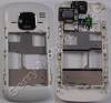 Unterschale weiss Nokia E5-00 original C-Cover Backcover mit Blitzlicht (LED), Kamerascheibe (Kameralinse), Headsetbuchse, Konnektor Kopfh�hrer, Ladebuchse, Freisprechlautsprecher. Lautst�rketaste ( white )