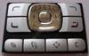 Kleine Tastenmatte grau Nokia N93 original Tastatur Men�tasten