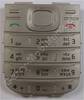 Tastenmatte Original Nokia 1200 Tastatur warm silber mit griechischen Zeichen