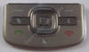 Tastenmatte Men�tasten titanium Nokia 6710 Navigator original Tastatur Funktionstasten, Navitasten silber