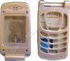 Komplettes Geh�use Samsung E600 hellblau incl. Displayscheiben, Akkuverschlu�, Schanier, Stopfen und Seitentasten, Oberschale, Cover