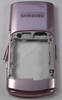 Geh�userahmen pink, Unterschale Samsung GT-S7350 Mittel Cover mit Abdeckung Ladeanschlu� und Seitentasten soft pink