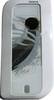 C-Cover (Rahmen) Nokia f�r Logo silver brush 7610 silber
