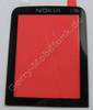 Displayscheibe schwarz Telefon Nokia E90 original Scheibe au�en, Displayglas black