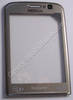 Displayscheibe titanium Nokia 6710 Navigator original Fenster vom Display silber
