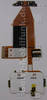 Flexkabel, Tastaturplatine Nokia 6700 Slide original Verbindungskabel der Platinen mit Tastaturfolie der Men�tasten, Mikrofon, Videokamera (VGA-Kamera), Konnektoren, 