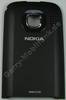 Akkufach schwarz Nokia C2-03 original Batteriefachdeckel, Akkudeckel black chrome mit Kamerascheibe