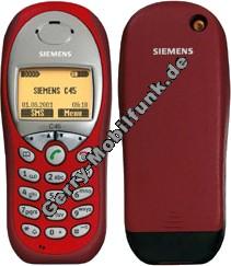 Gehäuseschale Siemens C45 original Hot Magma (Gehäuseoberschale)