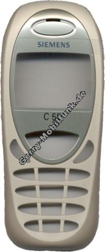 Gehuseoberschale original Siemens C55 champagne (Cover) mit Displayscheibe