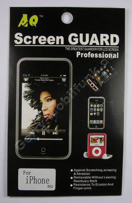 Displayschutzfolie Apple iPhone 3G selbstklebende Schutzfolie f�r LCD-Display, Displayfolie incl. Reinigungstuch