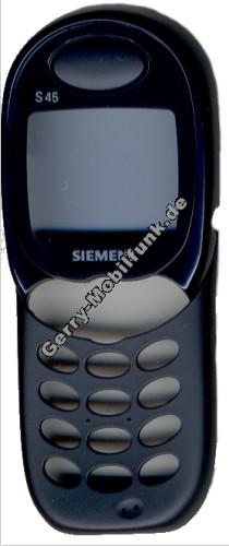 Gehuseoberteil Siemens S45i dark blue incl. Displayglas, Lautsprecher, Mikrofon (Gehuseoberschale) (cover)