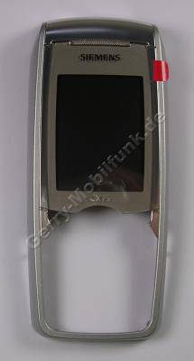 Oberschale Siemens CX75 silber Original Cover mit Displayscheibe