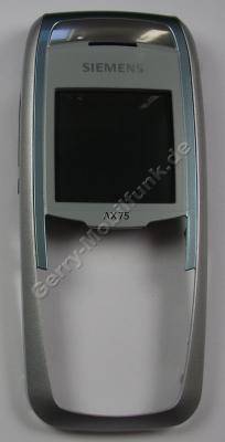 Oberschale Siemens AX75 original ice blue (Gehäuseoberschale) Cover mit Displayscheibe