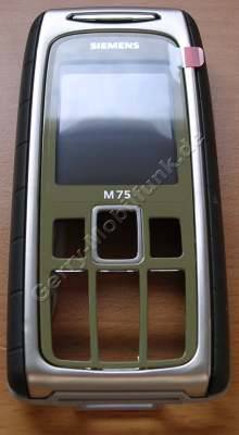 Oberschale Siemens M75 safari gr�n Original Cover incl. Displayscheibe, Geh�usedichtung, Seitentasten