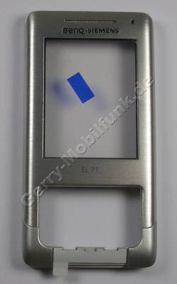 Oberschale silber BenQ-Siemens EL71 Original A-Cover mit Displayscheibe