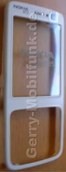 Oberschale weiss Nokia N73 A-Cover wei� incl. Displayscheibe, Glas, Fenster