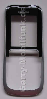 Oberschale silber Nokia 2630 original A-Cover incl. Displayscheibe