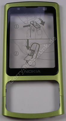 Oberschale lime Nokia 6700 Slide original A-Cover mit Displayscheibe hellgr�n