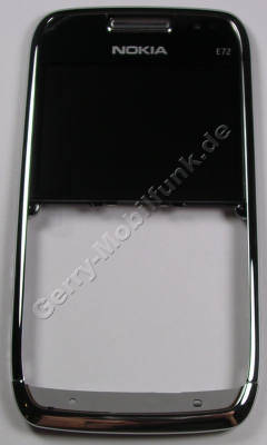 Oberschale zircon white Nokia E72 original A-Cover weiss mit Displayscheibe
