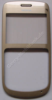 Oberschale gold Nokia C3-00 original A-Cover golden white mit Displayscheibe