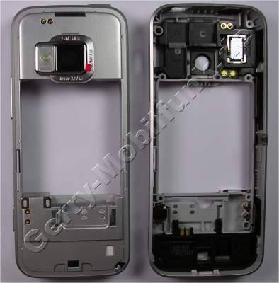 Unterschale cold/silver Nokia N78 original Geh�userahmen, B-Cover