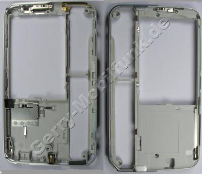 Unterschale Nokia N810 original B-Cover, Geh�userahmen incl. Ladebuchse, Abdeckung Speicherkartenschacht, �ffnungsknopf