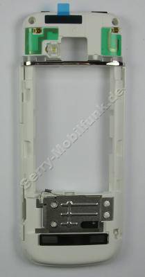 Unterschale weiß Nokia 6730 Classic original Backcover, Gehäuserahmen, Mittelcover white