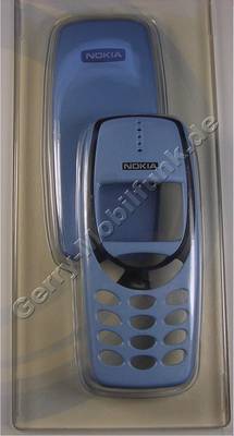 SKR-82 Original Nokia Komplettschale 3310/3330 Polar Blue plus  (Cover,Oberschale)