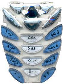 Tastenmatte f�r Nokia 8310 blau / grau latin