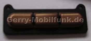 Kleine Tastenmatte kupfer Nokia 7390 original Tastatur Au�en, 3er Tastenmatte copper