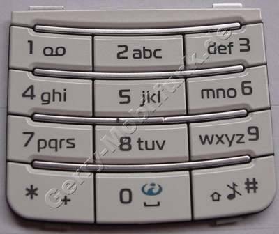 Tastenmatte Telefon wei� Nokia 6110 Navigator Handy Tastatur, Zifferntasten