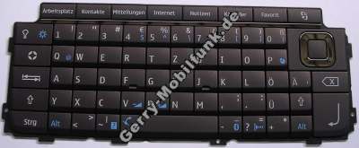 Tastatur PDA Nokia E90 original PDA-Tastatur QWERTZ, gro�e Tastenmatte mocca coffee