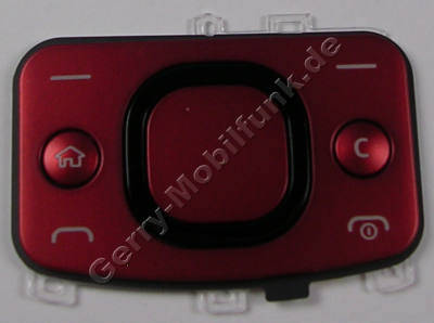 Navi Tastenmatte rot Nokia 6700 Slide original Menütastatur red